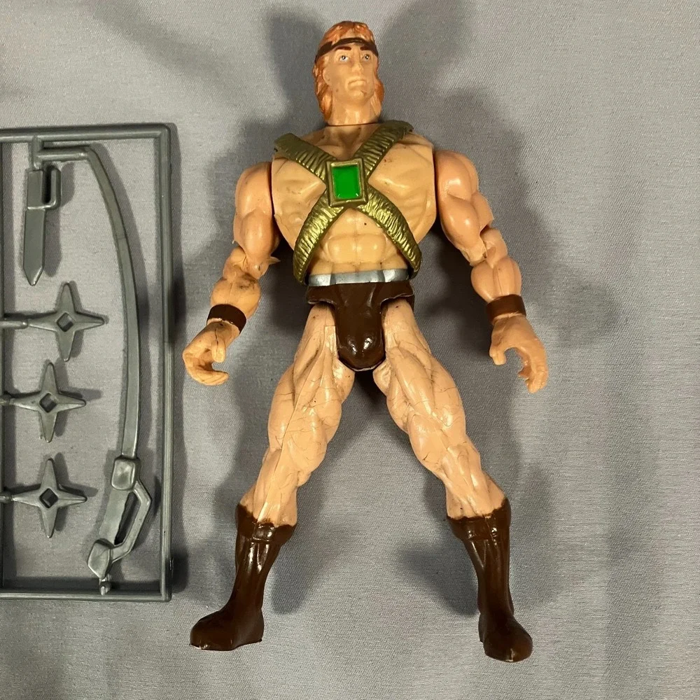 1996 S.C. Muscle Action Figures Lot of 2 with Accessories